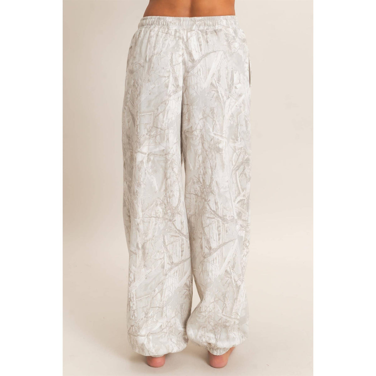 Tree Camouflage Print Jogger Pants