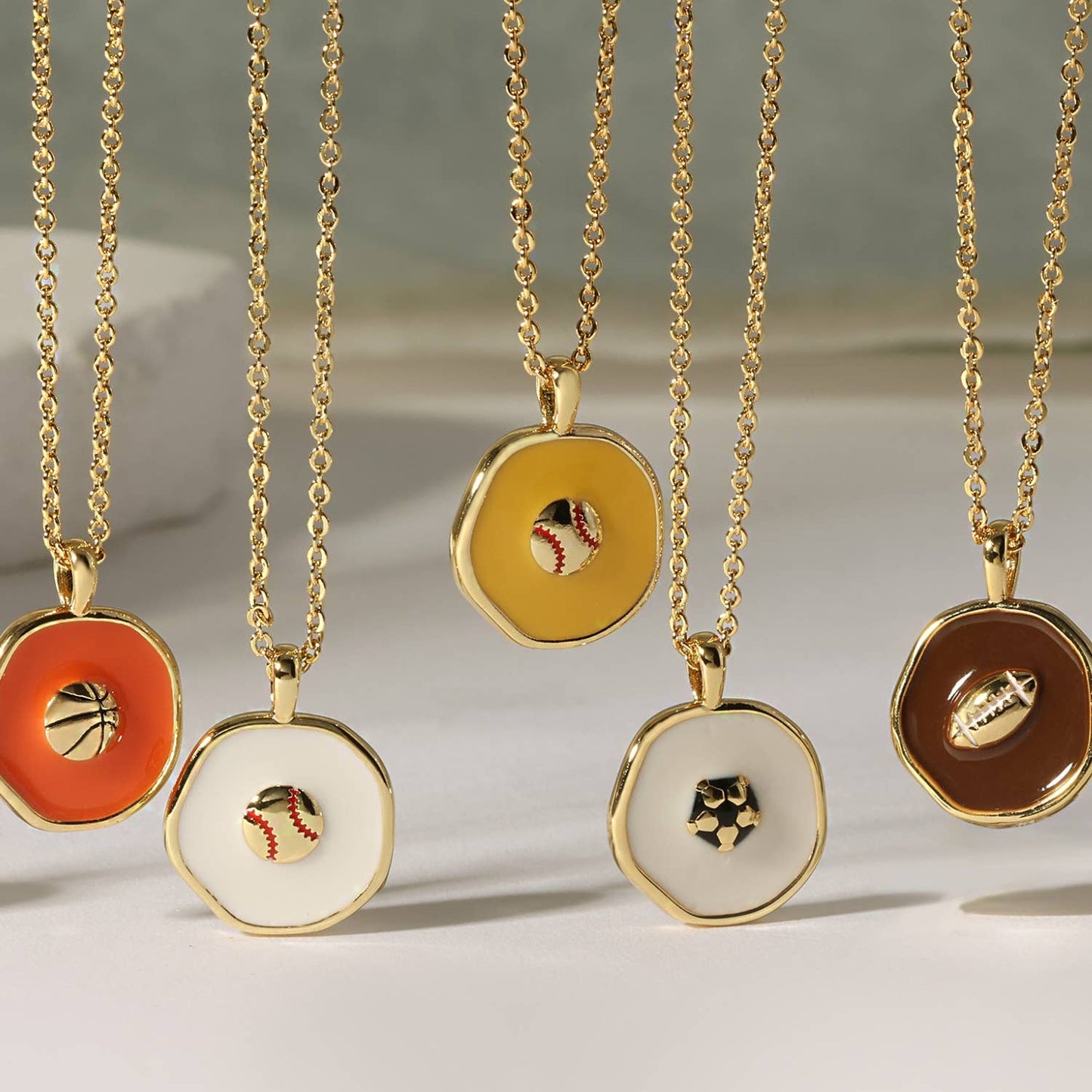 Grand Slam, Baseball Pendant Necklace