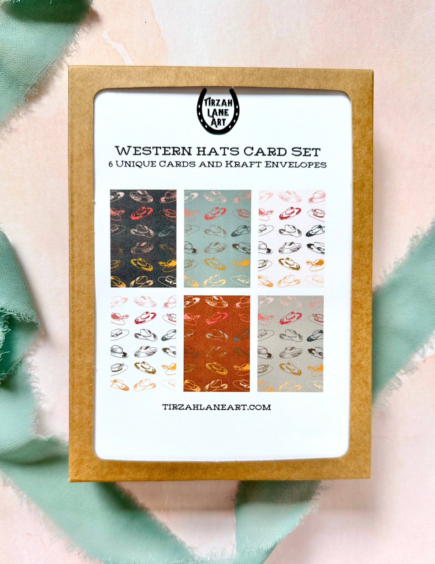 Western Cowgirl Hat Cowboy Hat Card Set