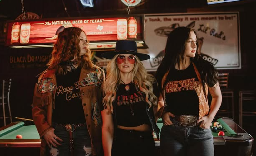RAISE HELL, COWGIRL TEE BLACK
