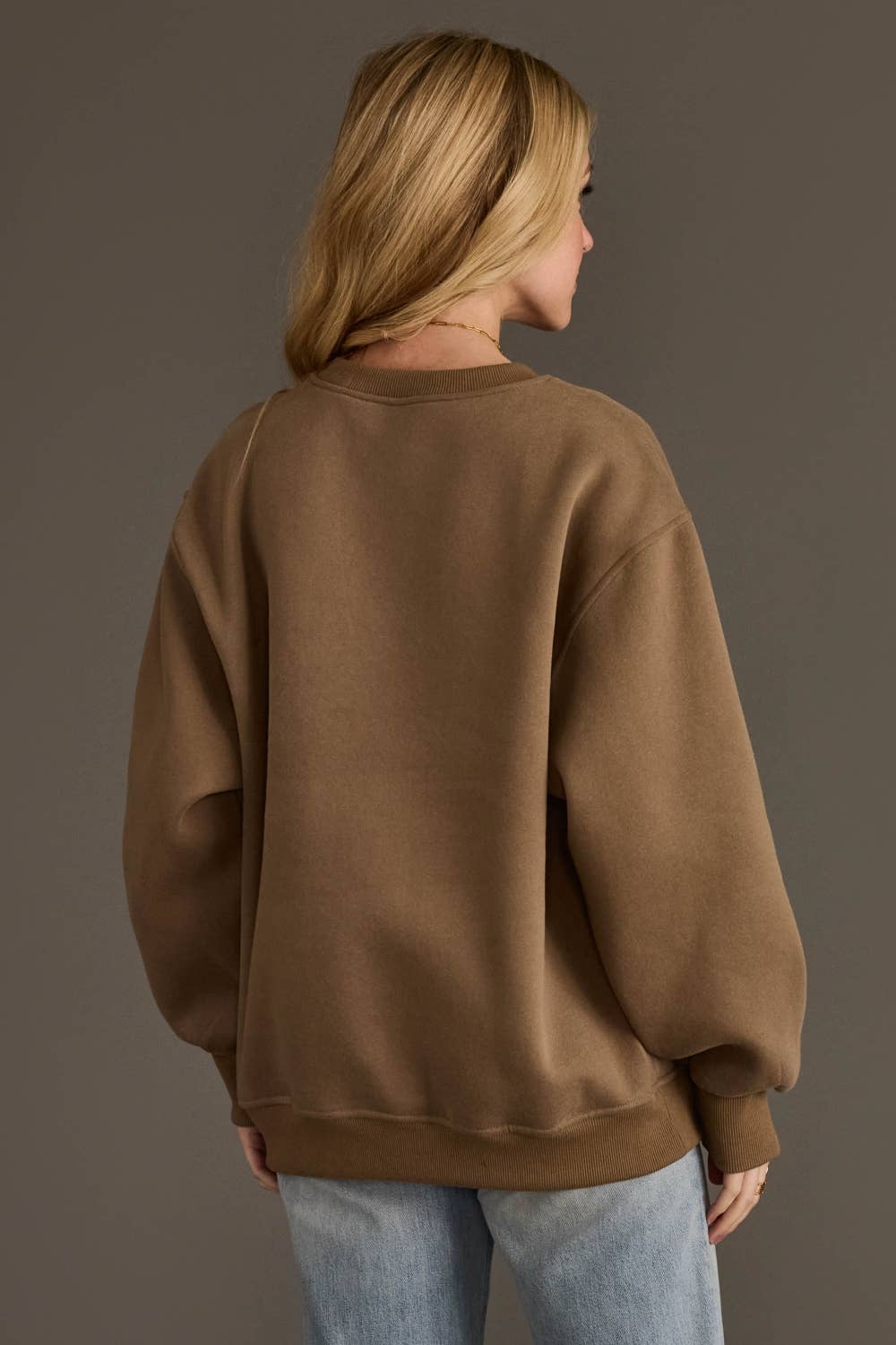 Taupe & Dk. Brown Whiskey Weather Sweatshirt