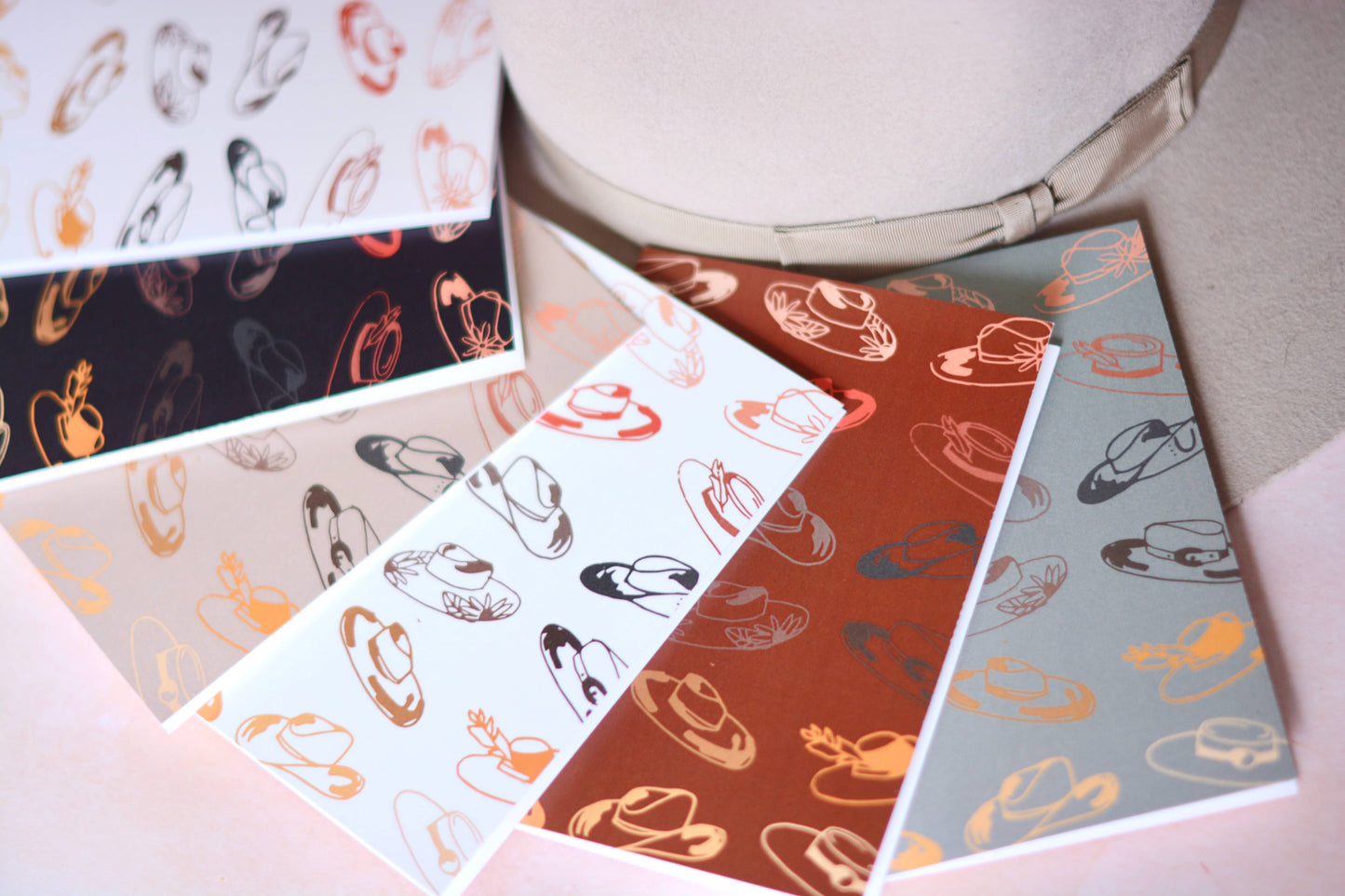 Western Cowgirl Hat Cowboy Hat Card Set