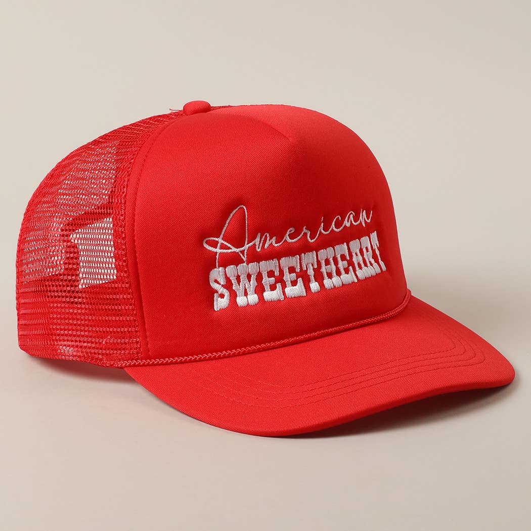 American Sweetheart Embroidery Foam Trucker Hat