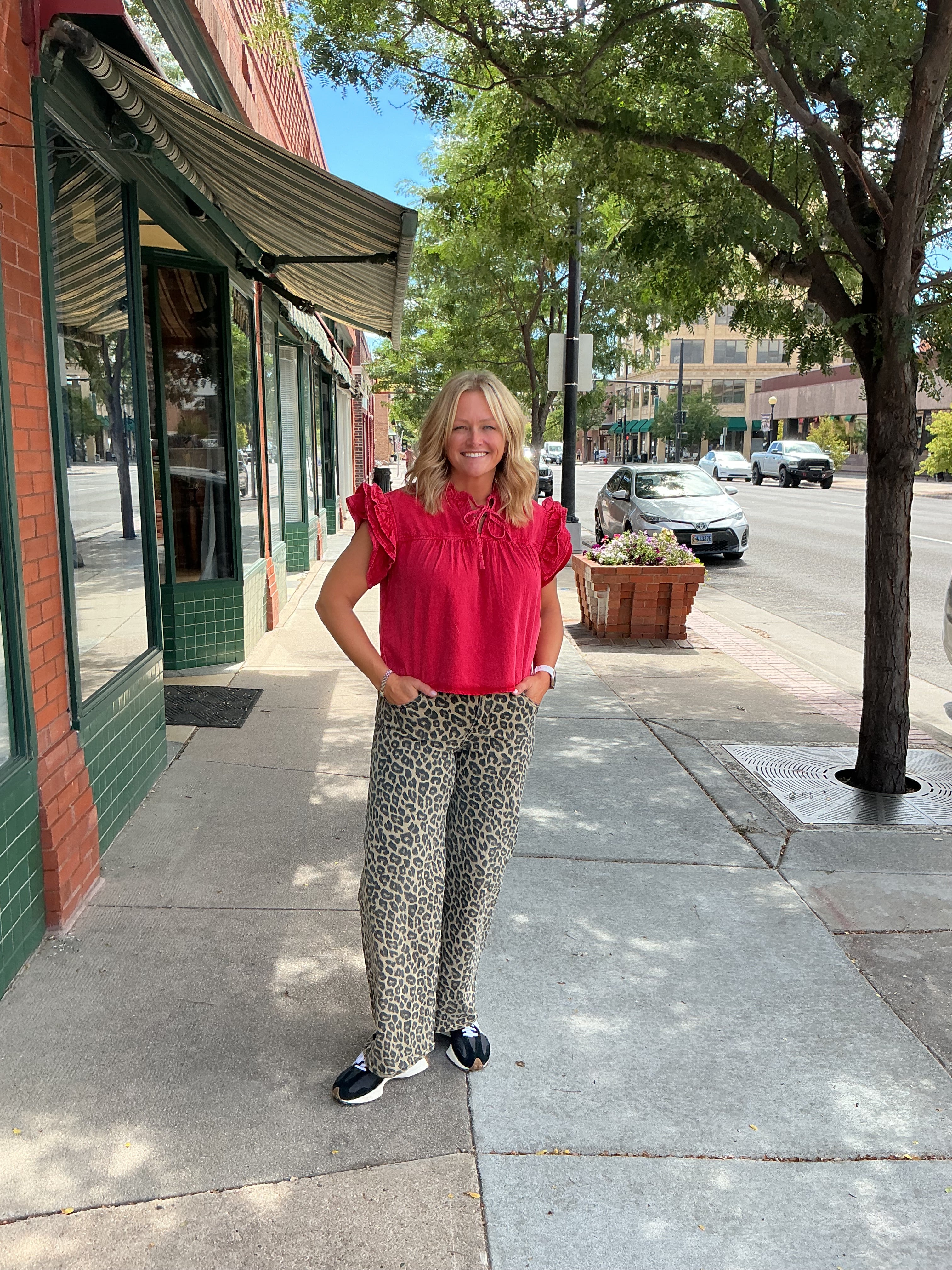 Risen High Rise Leopard Pant