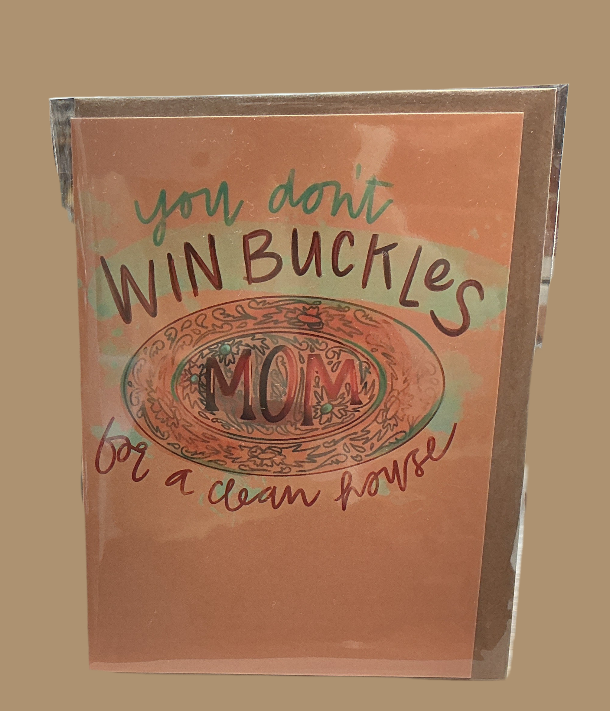 Choosing Adventure Over Dishes Cowgirl Mother's Day Greeting Card