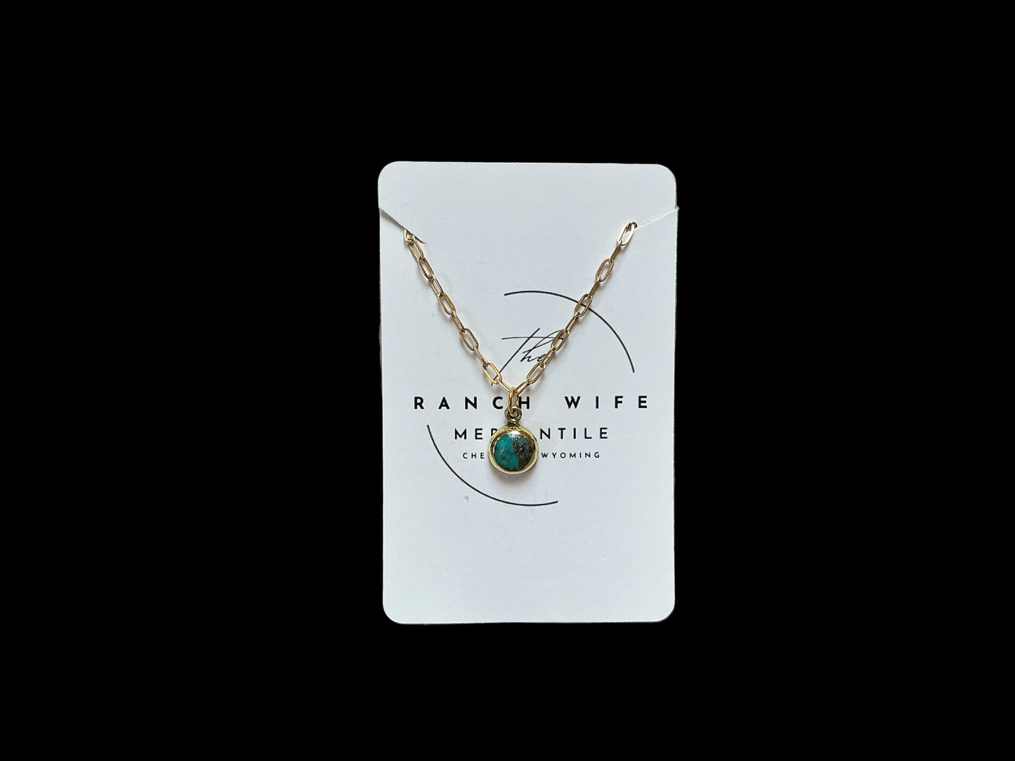 Brass Turquoise Necklace
