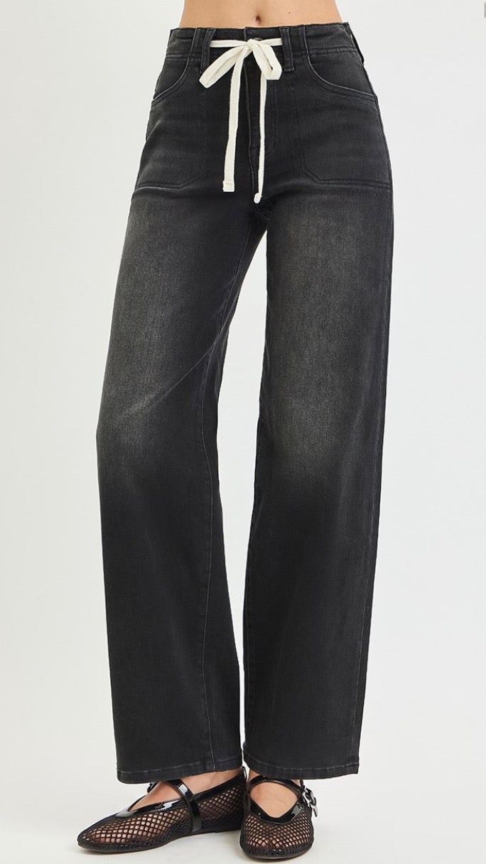 High Rise Wide Leg Baggy Jeans