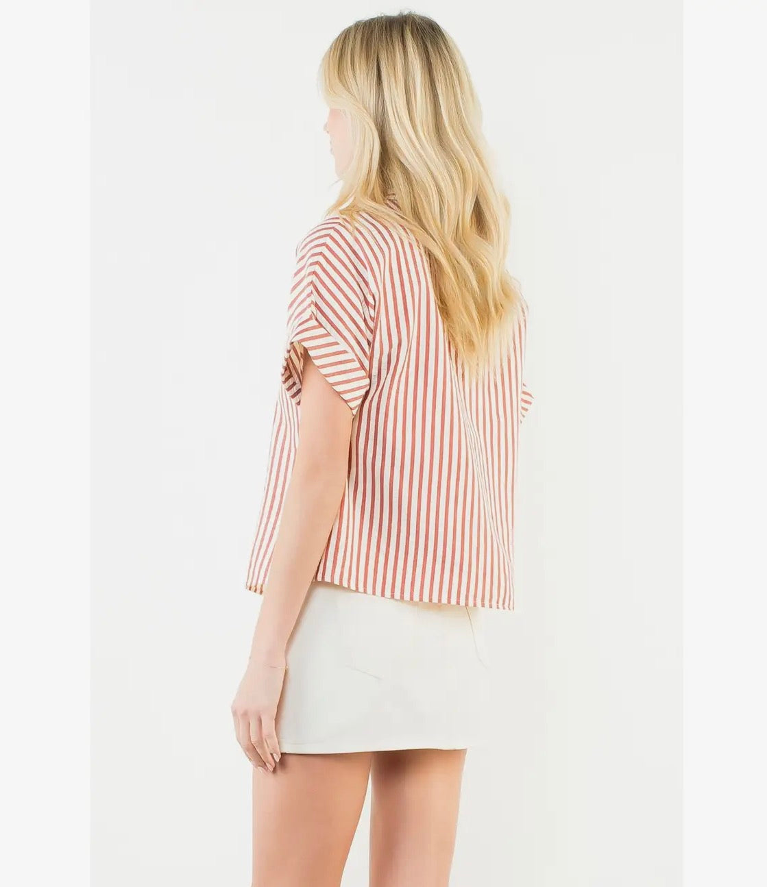 Striped Textured Top