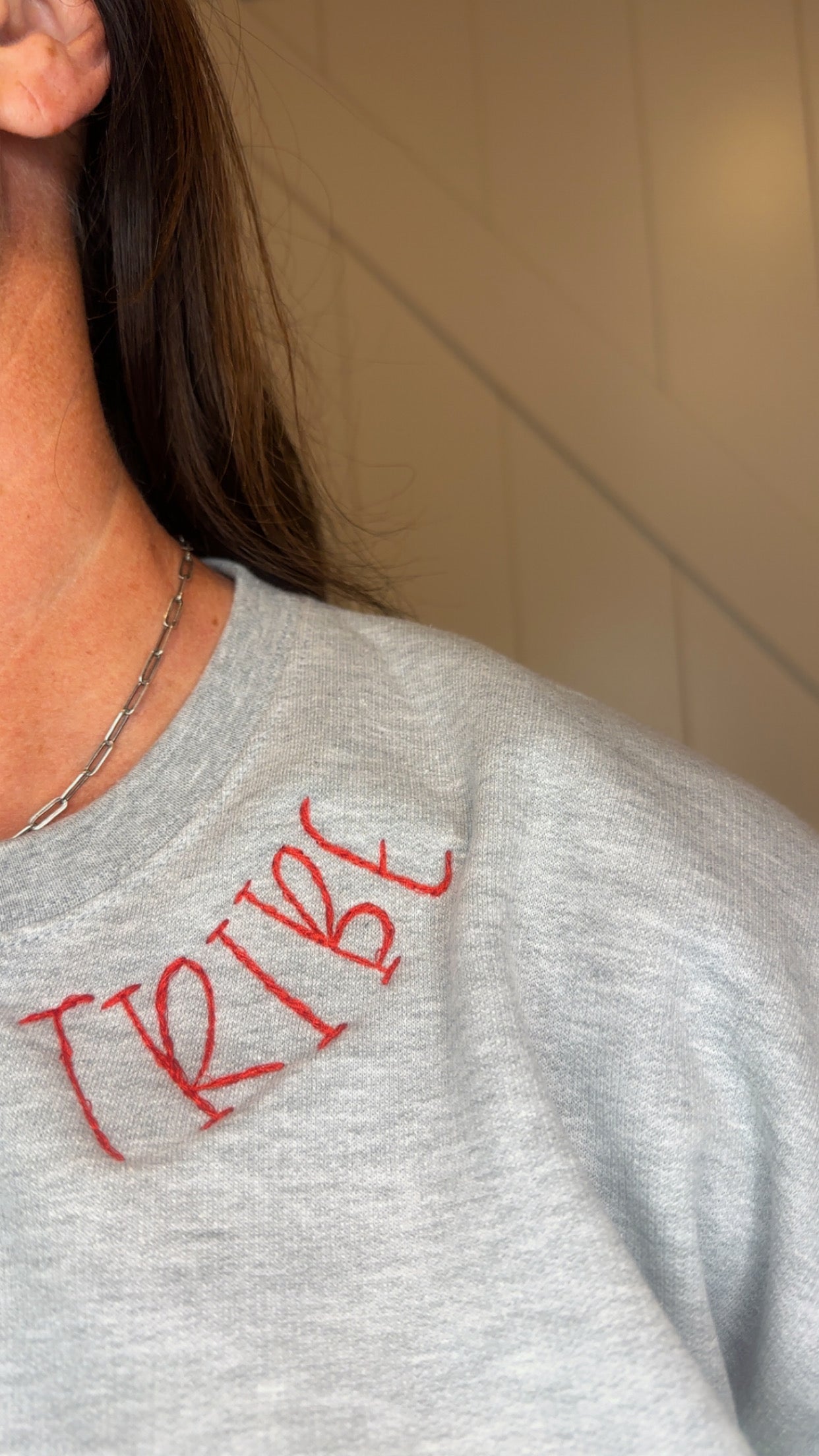 Tribe Embroidery Sweatshirt