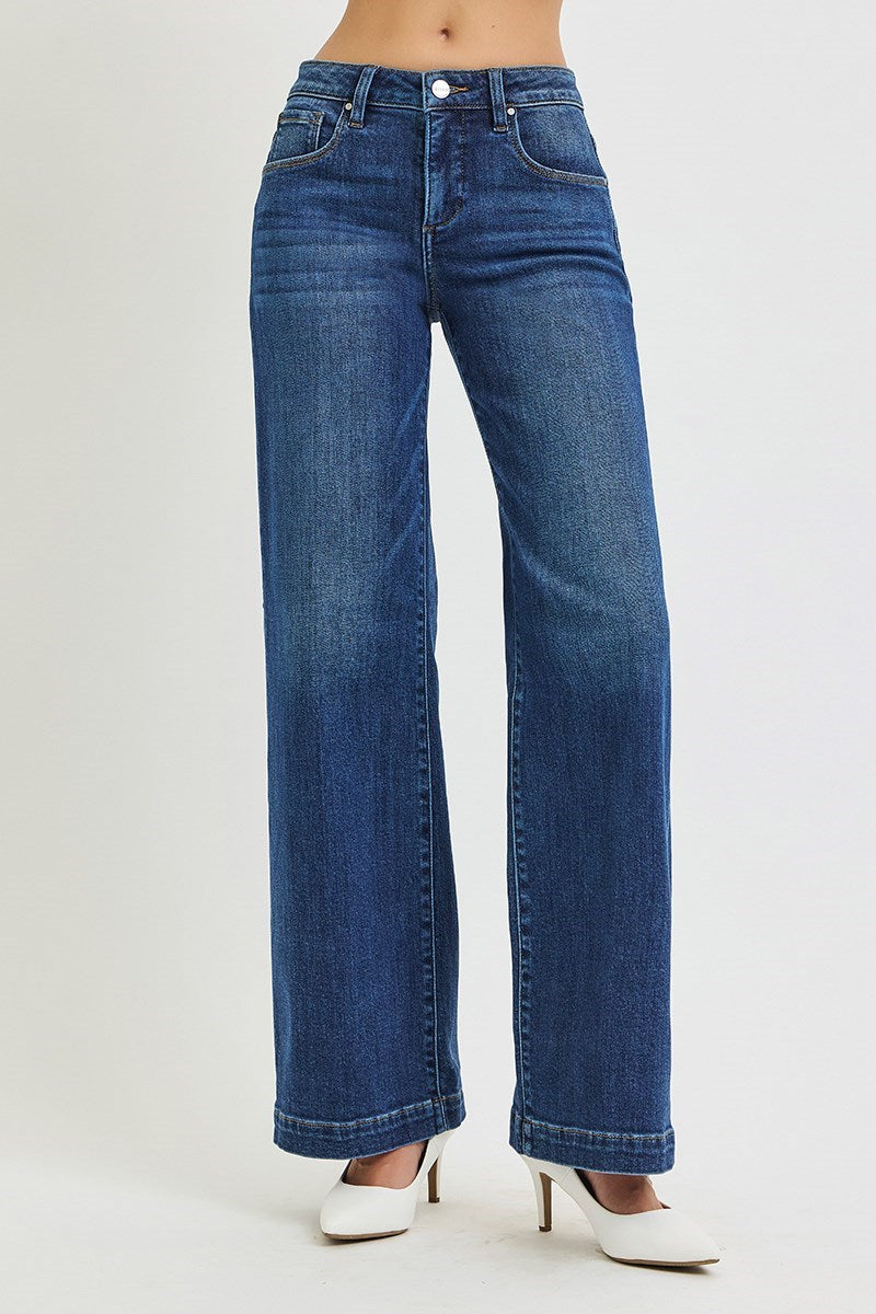 Tummy Control, Mid Rise with Iron Crease