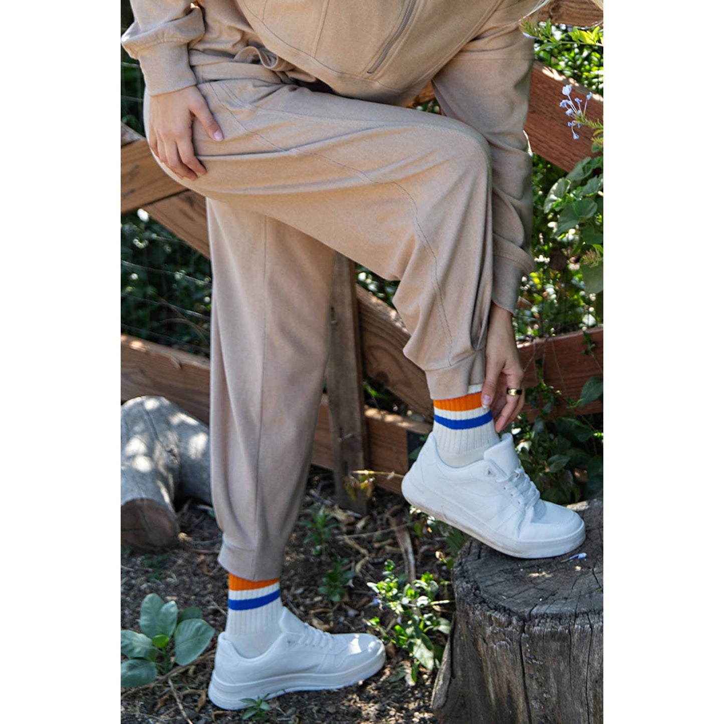 RIB BRUSH COCOON PANT
