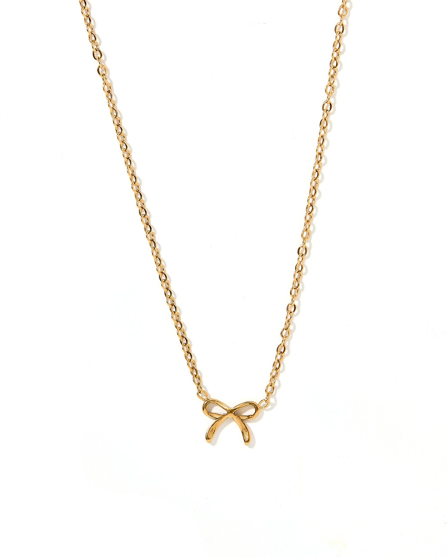 Necklace - Sadie Bow Gold