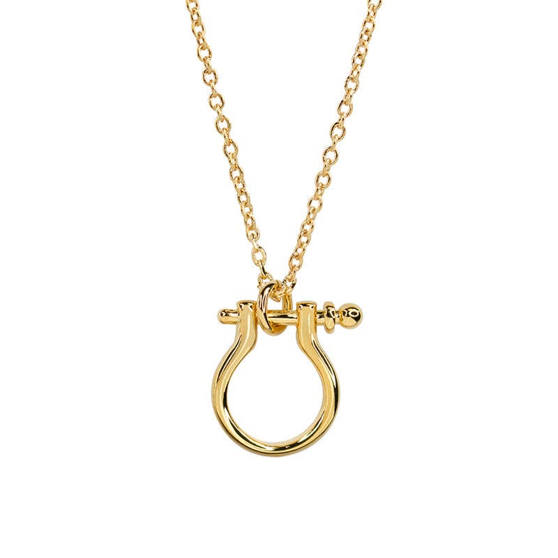 Gold-Tone Toggle Pendant Necklace