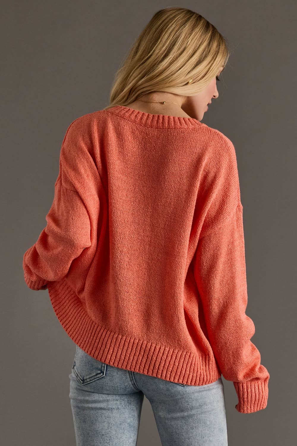Coral Lightweight Sweater