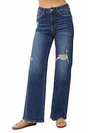 High Waist Distressed