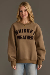 Taupe & Dk. Brown Whiskey Weather Sweatshirt