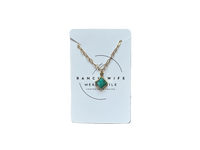 Brass Turquoise Necklace
