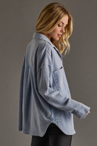 Lt. Blue Super Soft Button Up