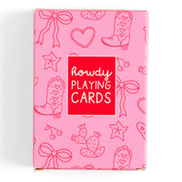 Howdy Cowgirl Western Doodles Deck of Playing Cards
