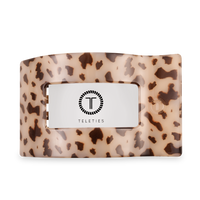 Flat Rectangle Hair Clip | Large | Blonde Tortoise
