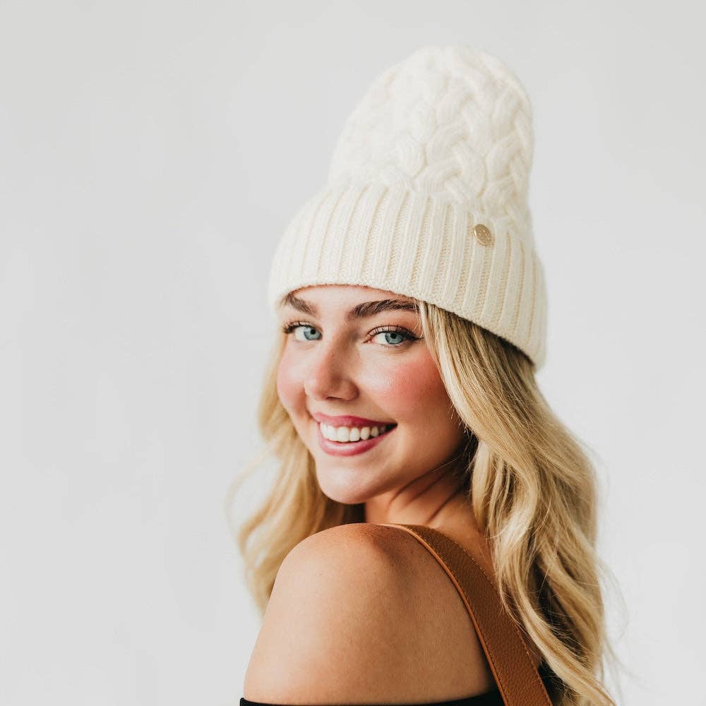 Satin Lined Cashmere Beanie Wholesale