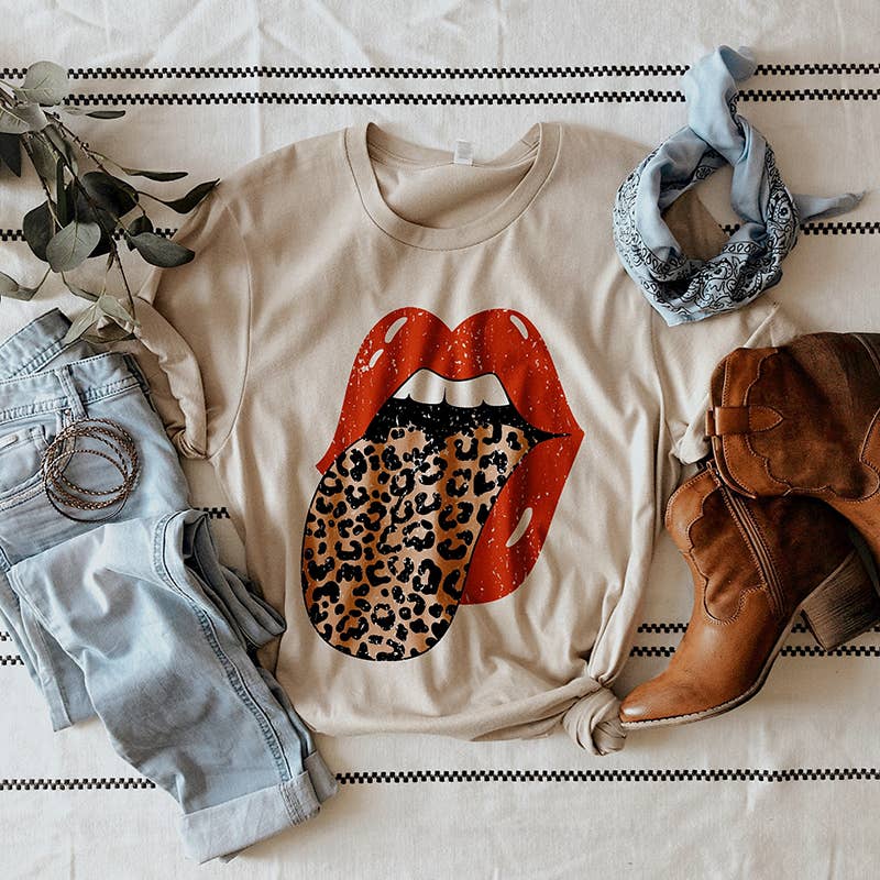 Leopard Rocker Festival Lightweight Graphic Tee