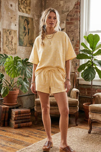 Polka Dot Relaxed Fit Scuba Top and Shorts Set