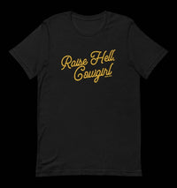 RAISE HELL, COWGIRL TEE BLACK