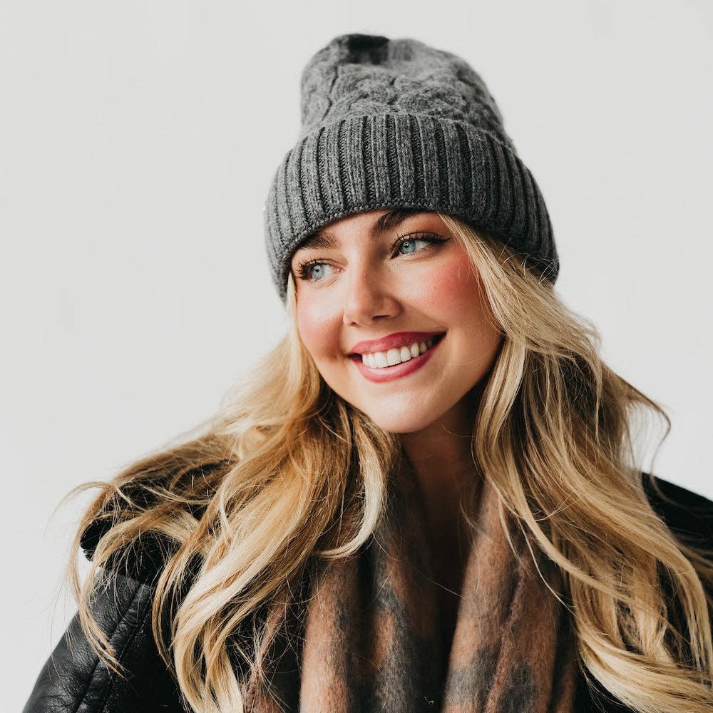 Satin Lined Cashmere Beanie Wholesale