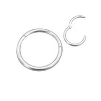 Huggie Infinity Hoop Earrings - Ava Silver 10mm