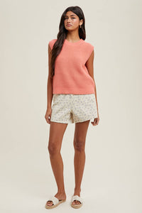 KNIT SWEATER VEST / WL25-10205