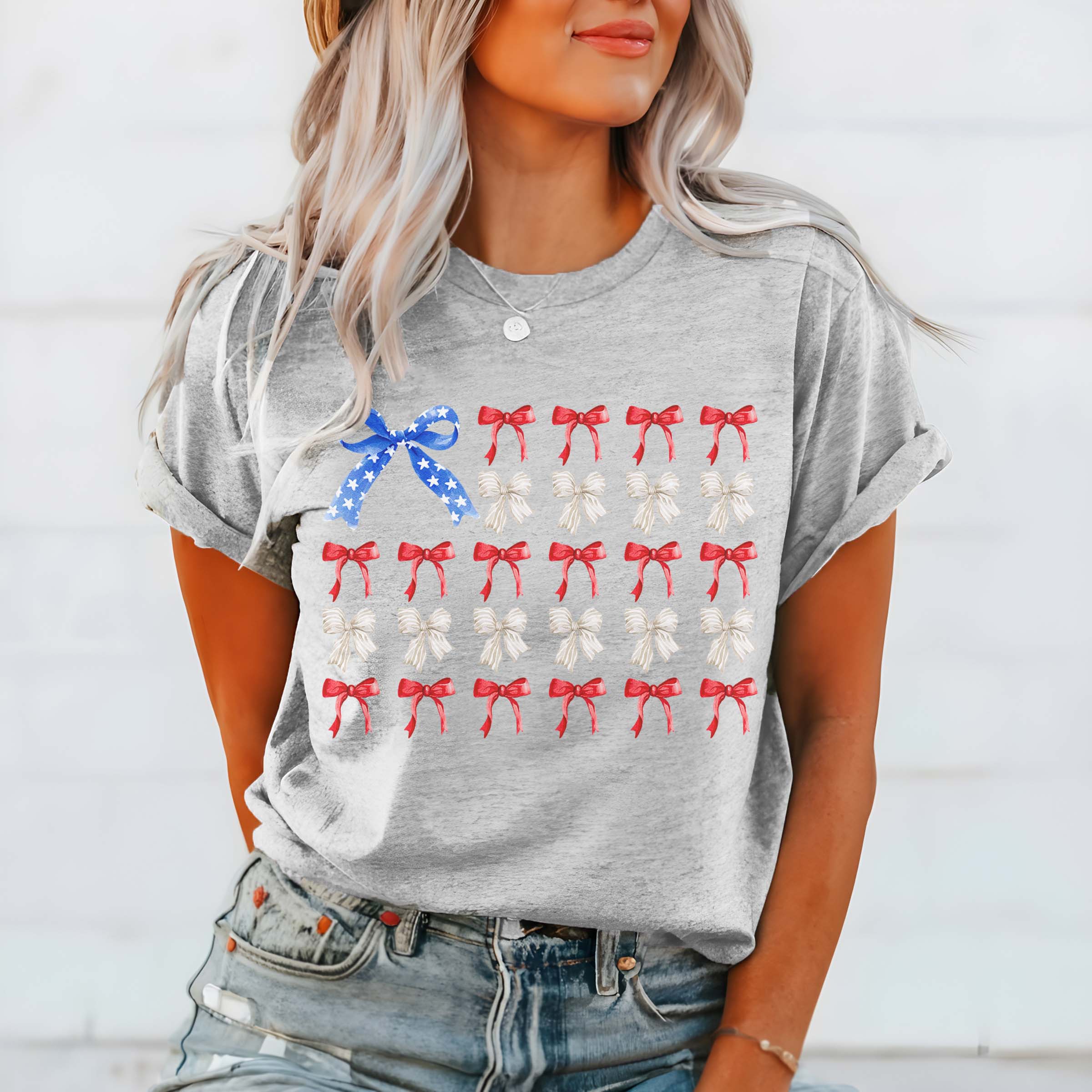 American Flag Bows