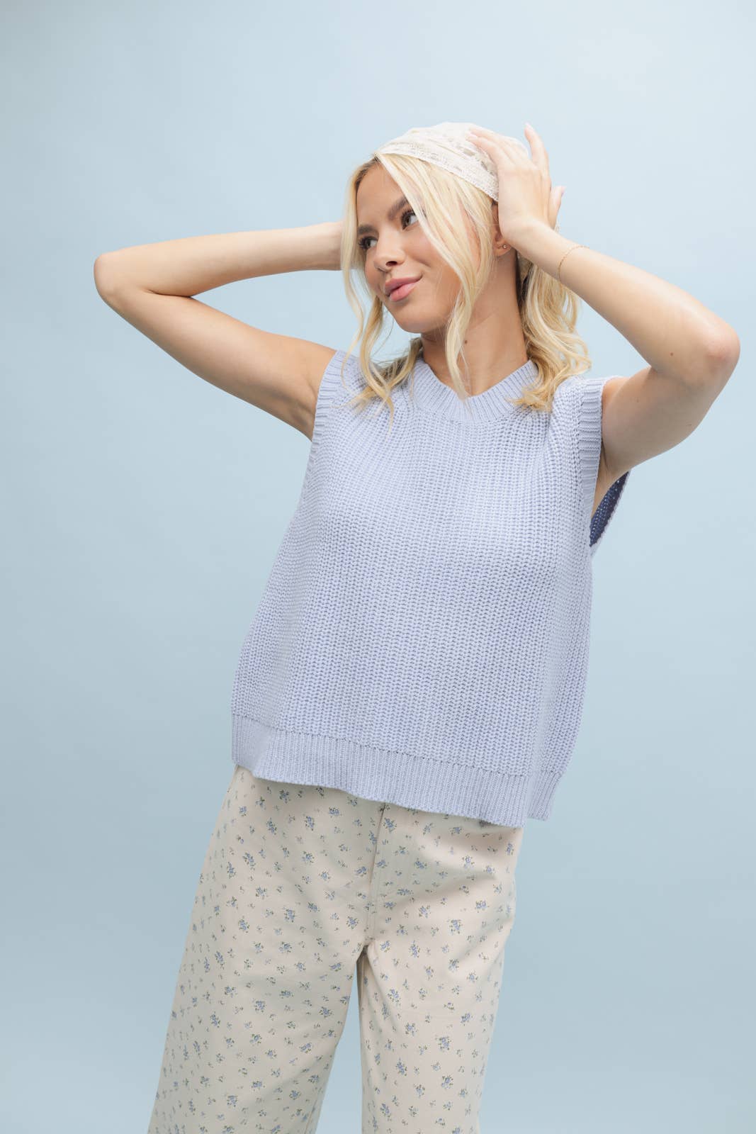 KNIT SWEATER VEST / WL25-10205