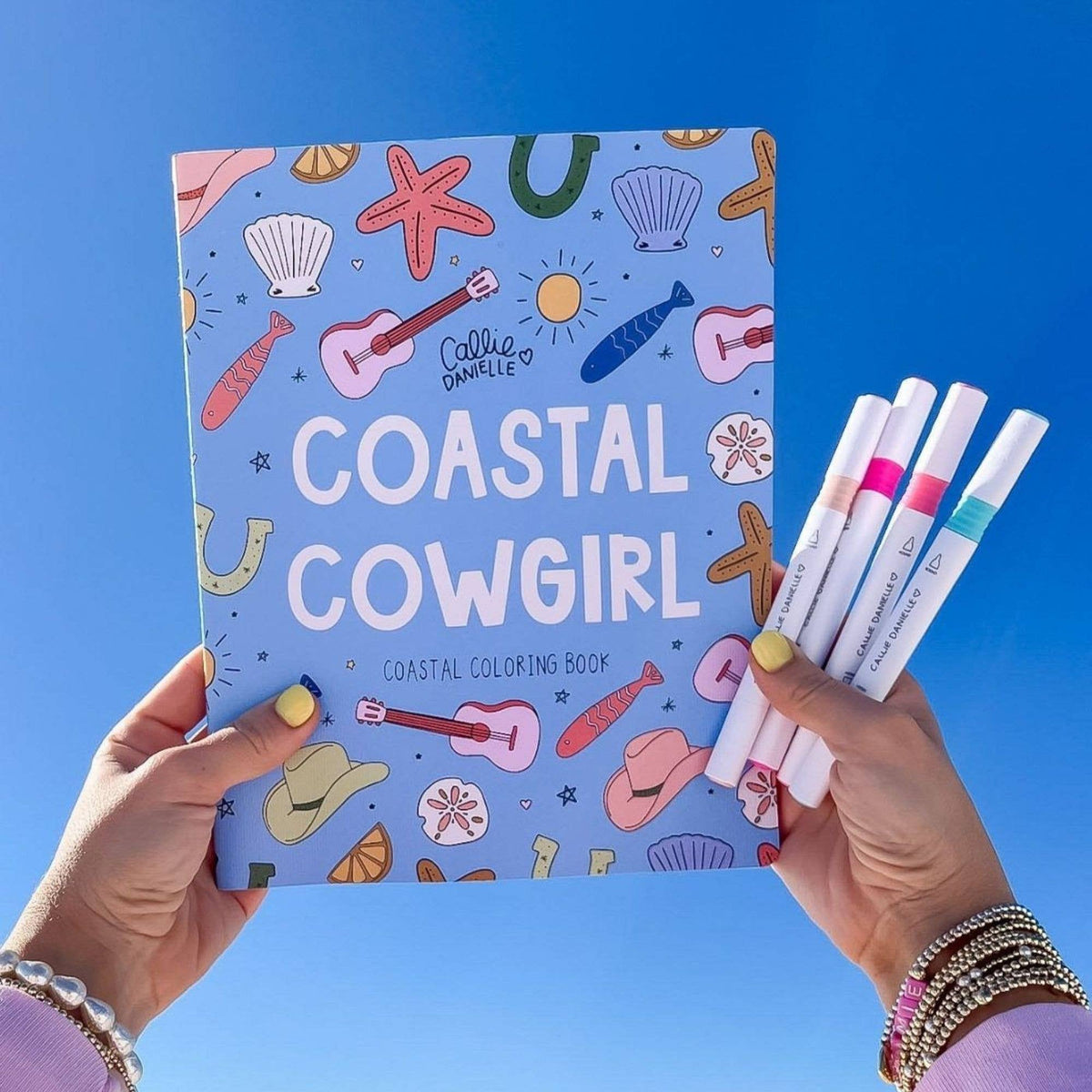 Coastal Cowgirl Beach & Western-Inspired Coloring Book
