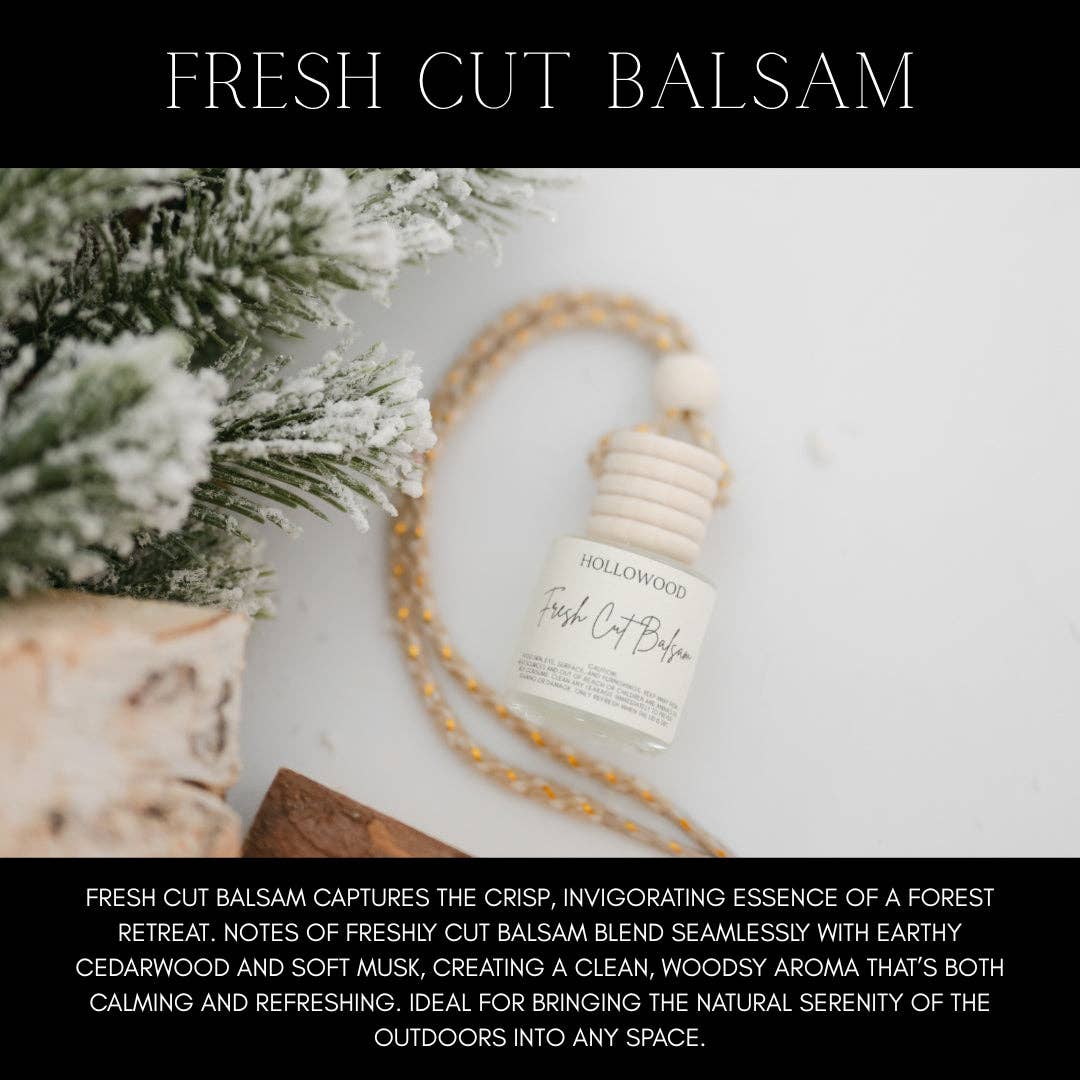 HOLIDAY CAR DIFFUSER: FRESH CUT BALSAM