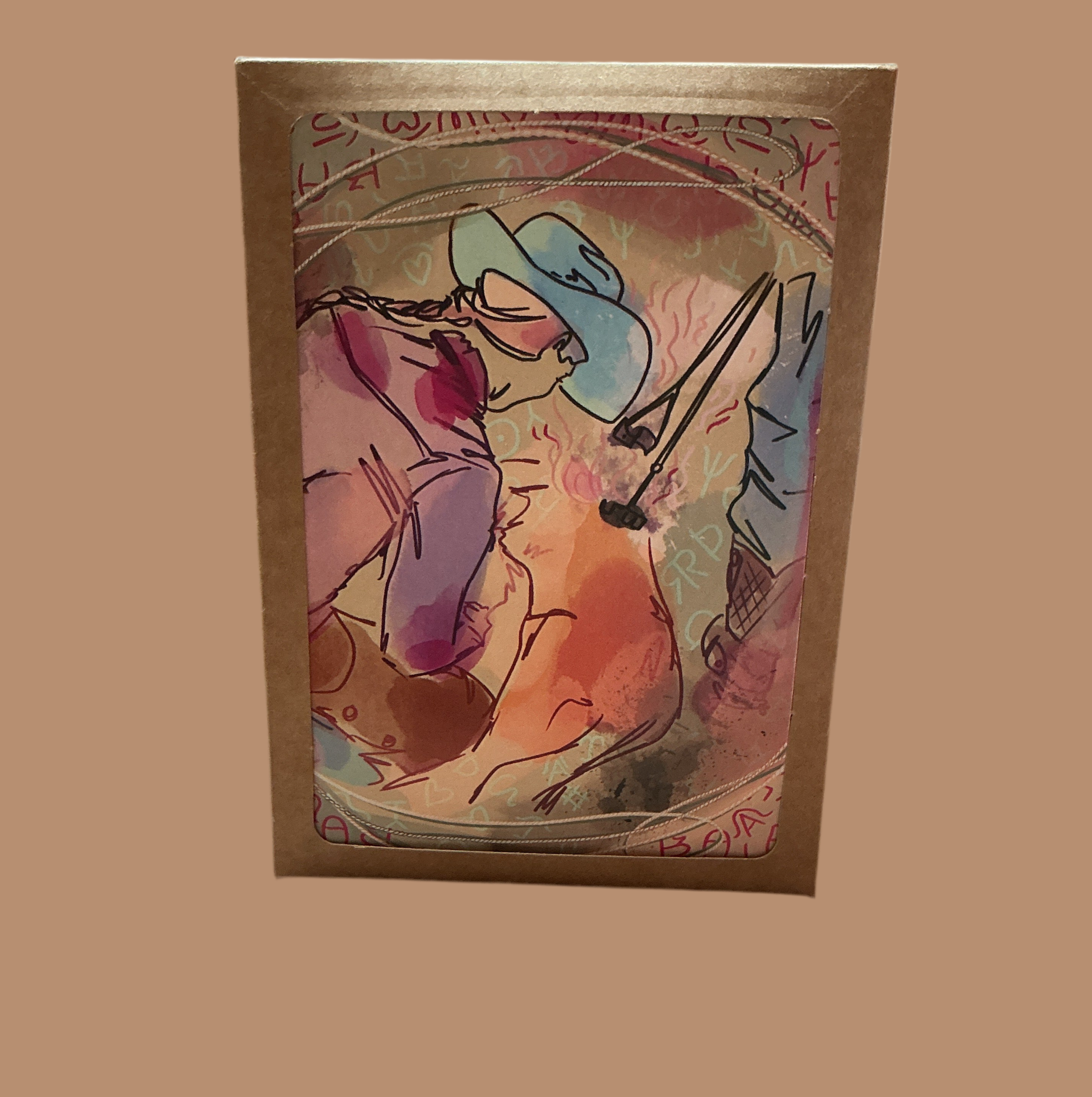 Ranching Women Western Blank Greeting Card Set