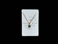 Brass Turquoise Necklace