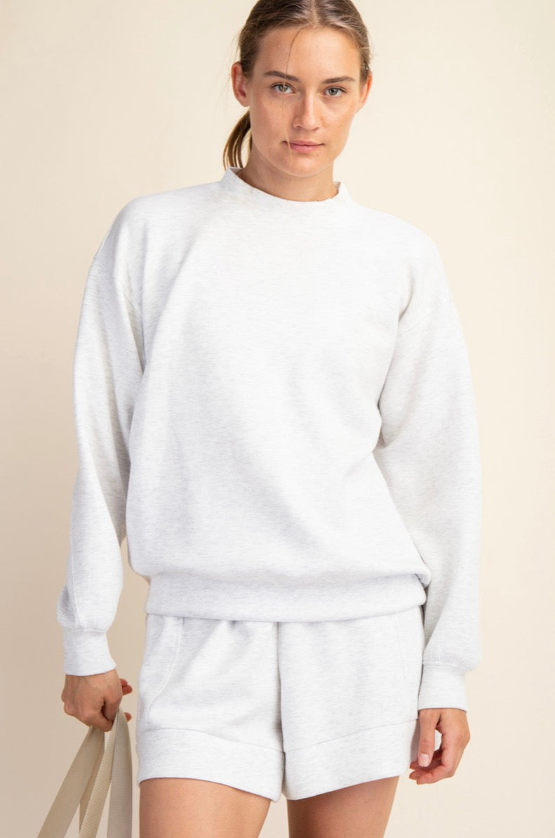 Mock Neck Crew