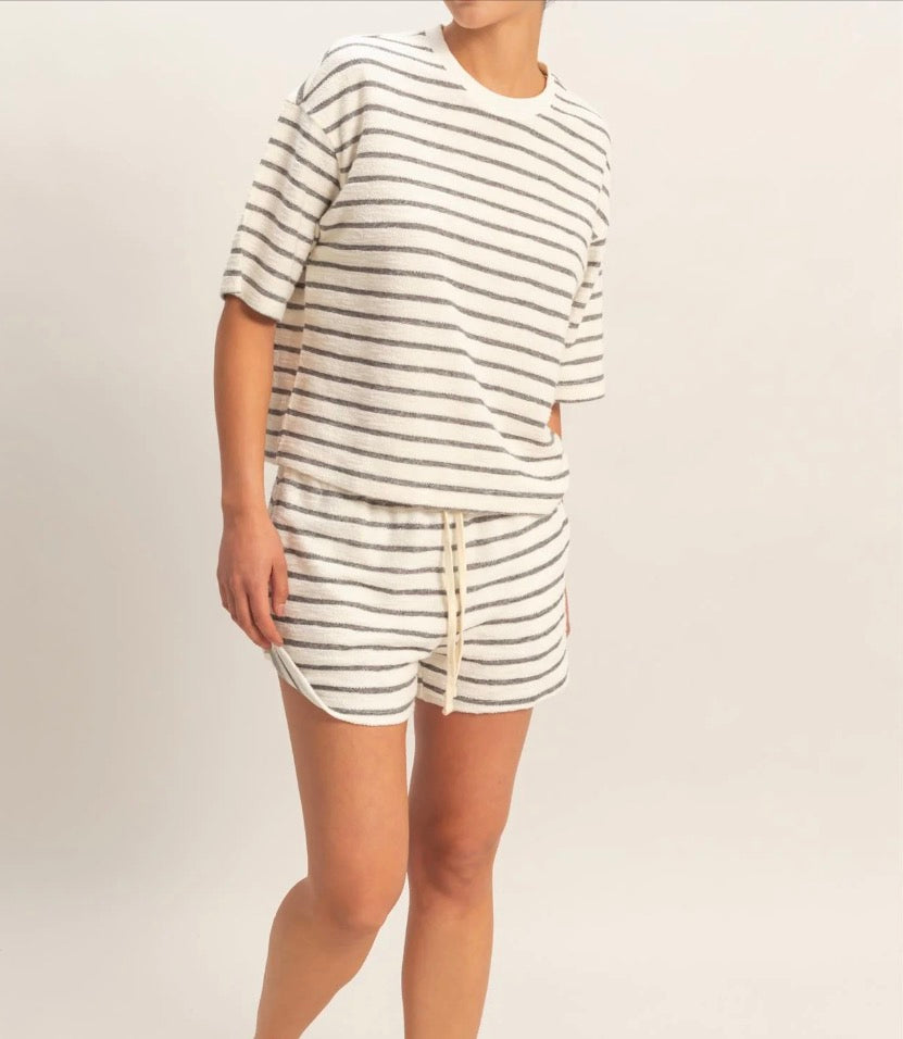 Striped Terry Set
