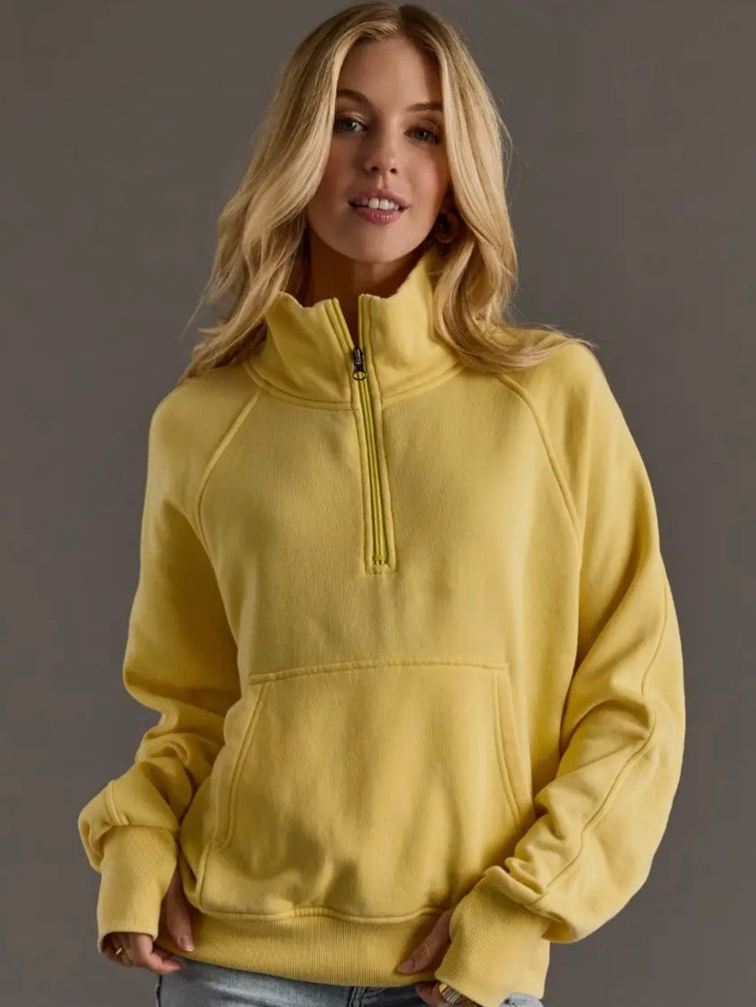 Yellow Quarter Zip