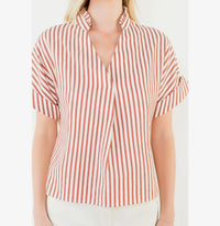 Striped Textured Top