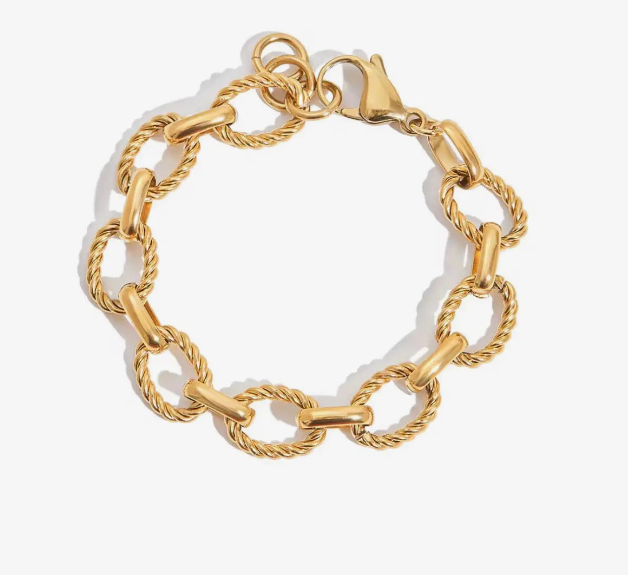 Twisted Oval Bracelet