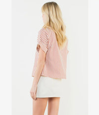 Striped Textured Top