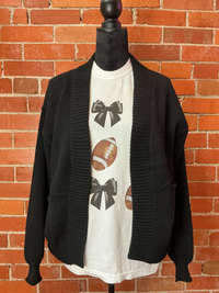 Coquette Football White Graphic Tee