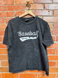 Baseball Mom T Mineral Wash