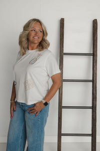 Yeehaw Star Embroidered Tee
