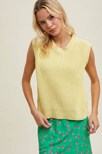 KNIT SWEATER VEST / WL25-10205