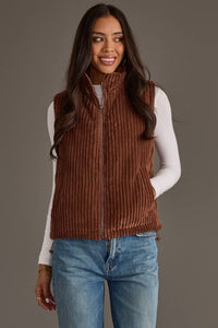 Dk. Brown Corduroy Vest