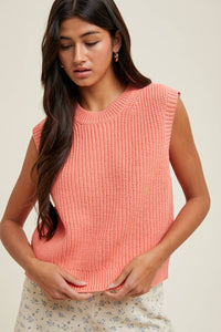 KNIT SWEATER VEST / WL25-10205