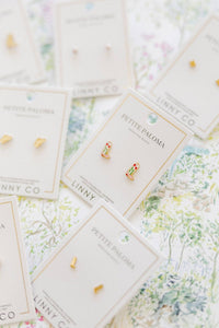 Screwback Stud Earrings - Tulip Cowgirl Boot